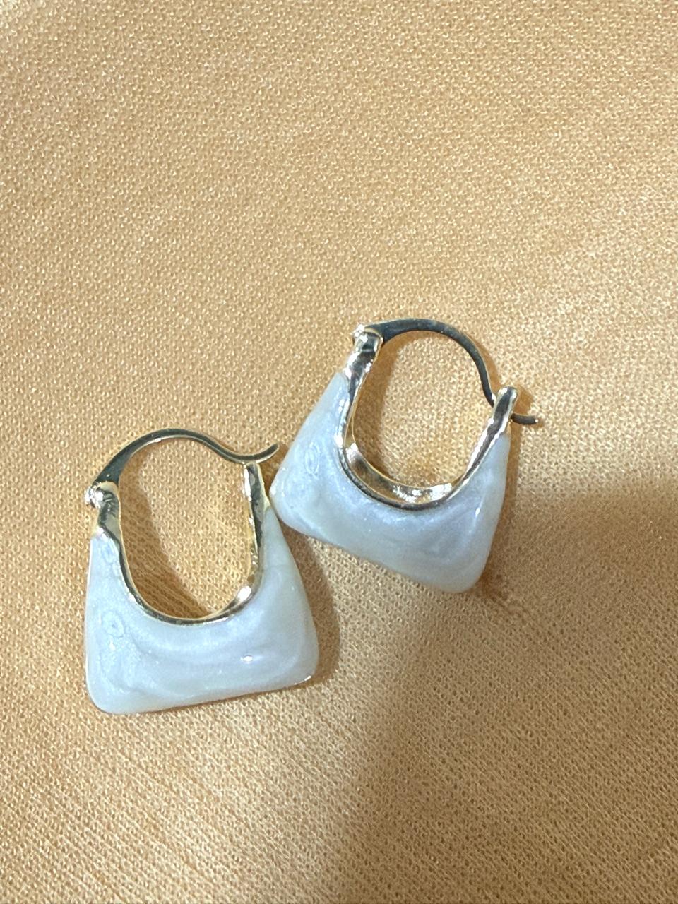 Mini Handbag Hoop Earrings